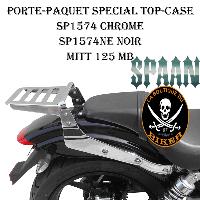 PORTE PAQUET MITT 125 / 400 MB...SPECIAL TOP-CASE CHROME...SP1574TC SPAAN LA BOUTIQUE DU BIKER 