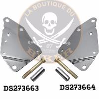 BOITE A OUTILS DROITE CHROME...TEARDROP TOOLBOX CHROME RIGHT...DRAG SPECIALTIES RGHT CHR TEARDROP TOOLBOX DS373655 / 19224