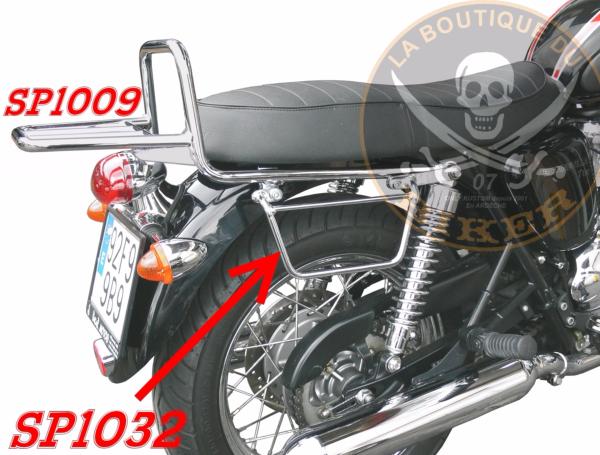 SUPPORTS SACOCHES TRIUMPH BONNEVILLE / SCRAMBLER / THRUXTON...KLICKFIX...SP1032 