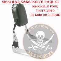 SISSI-BAR HYOSUNG 125 AQUILA BOBBER...35cm SANS PORTE PAQUET CHROME ...SP1498 #LABOUTIQUEDUBIKER