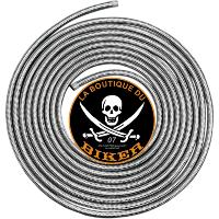 DURITE AVIA TRESSEE INOXYDABLE 091cm X 6.4mm...DRAG SPECIALTIES 1/4"STL BRAID LINE 3FT DS096605 / 096605-HC9