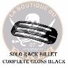 PORTE PAQUET YAMAHA XV 1600 WILD STAR SOLO RACK BILLET COMPLETE GLOSS BLACK...H662-0661BK Highway Hawk Solo Rack "Billet" gloss black - complete with mounting bracket for Yamaha XV 1600 Wild Star