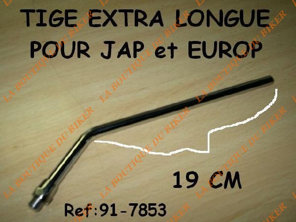 TIGE DE RETROVISEUR LONGUE JAP YAMAHA COTE DROIT 20cms...HH91-7853Y Highway Hawk Motorcycle Mirror stem 200 mm for Yamaha only right (1 Pc)