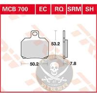 PLAQUETTES DE FREIN BENELLI ARRIERE...PE17211118 TRW BRAKE PAD RQ ORGANIC SPORT / MCB700RQ