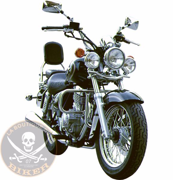 BARRE de PROTECTION MOTEUR SUZUKI 125 MARAUDER...SP365NE NOIR...SPAAN-LA BOUTIQUE DU BIKER