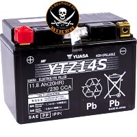 BATTERIE POUR YAMAHA V-MAX 1700...YUASA BATTERY WET SEALED YTZ14S YTZ14S / YTZ14S(WC)