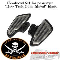 MARCHE-PIEDS PASSAGER YAMAHA XVS1300 / XVS950 MIDNIGHT STAR...H732-702M Highway Hawk Floorboard Set for passenger "New Tech Glide Metal" black Yamaha XVS 950 A Midnight Star - XVS 1300 A Midnight Star