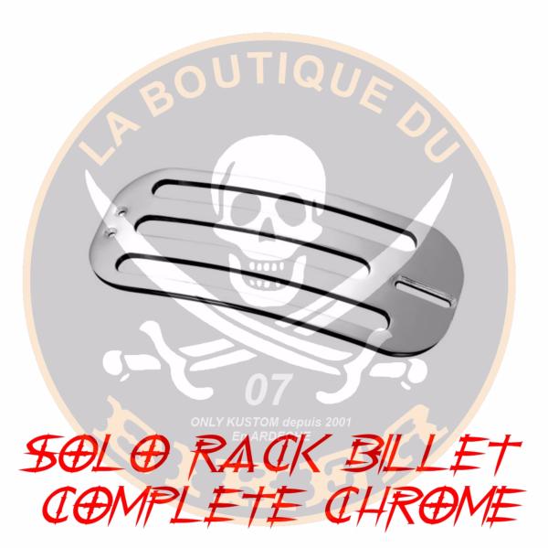 PORTE PAQUET HONDA VT750 C2 ACE SOLO RACK BILLET COMPLETE CHROME...H661-0631...LABOUTIQUEDUBIKER