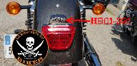 EMBLEME ADHESIF SKULLS 45mm...H01-321 Highway Hawk Emblem "'Skull Family" in chrome 4,5 cm for gluing emblem...LA BOUTIQUE DU BIKER