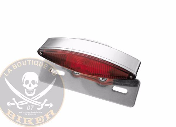 FEU ARRIERE AMPOULE HOMOLOGUE TECH GLIDE...H68-3362 Highway Hawk Taillight "Tech Glide" E-mark complete with license plate holder ABS chrome