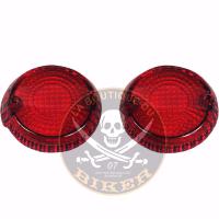 CABOCHONS CLIGNOTANT KAWASAKI VN1500 MEAN STREAK / VN1600 MEAN STREAK ROUGE...PE20200616 CUSTOM DYNAMICS REPLACEMENT TURN SIGNAL LENS RED