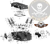 MOTEUR CULASSE NOIR...N°07	REGAL125M1-7	 PIPE ADMISSION GAUCHE SANS TIGE...MOTEUR 125+350 VENDU A L'UNITE  SANS LE JOINT