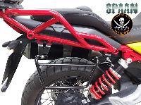 SUPPORTS SACOCHES MOTO GUZZI V85 TT (2019-…)...KLICKFIX NOIR LA PAIRE...SP1633NE SPAAN LA BOUTIQUE DU BIKER