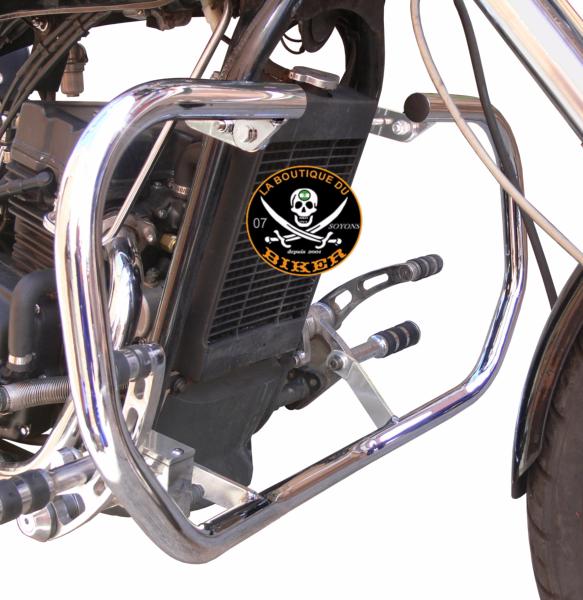 BARRE DE PROTECTION MOTEUR 125 SPYDER...SP967NE NOIR...LA BOUTIQUE DU BIKER