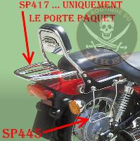 SUPPORTS SACOCHES KAWASAKI 125 ELIMINATOR...SP445...SPAAN LA BOUTIQUE DU BIKER