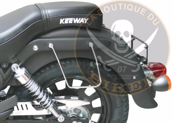 SUPPORTS SACOCHES KEEWAY SUPERLIGHT 125 LE + DARK...SP1064NE NOIR  #LABOUTIQUEDUBIKER