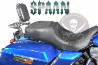 SISSI-BAR HD TOURING 1997-2008...HAUTEUR 35cm AVEC PORTE PAQUET...SP1044 CHROME LA BOUTIQUE DU BIKER