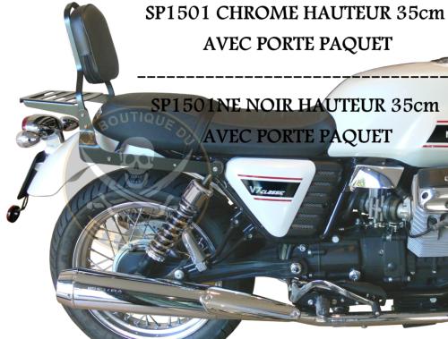 SISSI-BAR MOTO GUZZI V7 III...HAUTEUR 35cm AVEC PORTE PAQUET...SP1501 CHROME  #LABOUTIQUEDUBIKER
