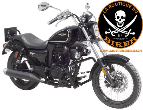 BARRE de PROTECTION MOTEUR MACBOR ROCKSTER...SP1451NE NOIR...SPAAN LA BOUTIQUE DU BIKER