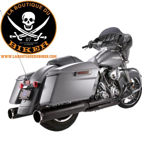 POTS HARLEY HOMOLOGUES FLH/FLT 2017-2024 MOTEUR 107/114/117ci...PE18011412 S&S CYCLE Mk45 EC Slip-On Muffler Thruster Black 550-0862