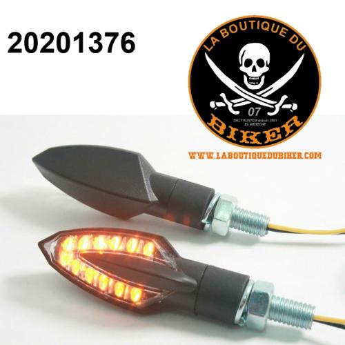 CLIGNOTANTS HOMOLOGUES LED NOIR...PE20201376 PARTS EUROPE TURNSIGNALS E-MARK SMOKE 20201376 / 01214201121