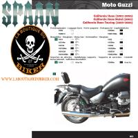 SISSI-BAR MOTO GUZZI CALIFORNIA STONE...HAUTEUR 26cm AVEC PORTE PAQUET..SP1001B CHROME  #LABOUTIQUEDUBIKER 