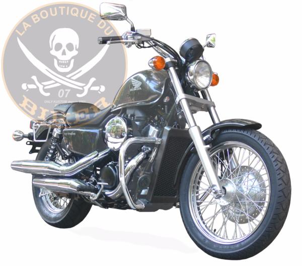 BARRE de PROTECTION MOTEUR HONDA VT750 S CHROME...SP329...SPAAN-LA BOUTIQUE DU BIKER