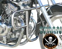 BARRE de PROTECTION MOTEUR CLIPIC GUEPARD 125...SP756 CHROME...SPAAN-LA BOUTIQUE DU BIKER