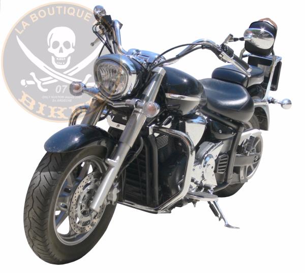 BARRE dE PROTECTION MOTEUR YAMAHA 1300 MIDNIGHT STAR...CHROME...SP750 SPAAN LA BOUTIQUE DU BIKER  