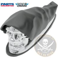 EMBLEME DE GARDE-BOUE SKULL LINCEUL 13cm...PE14050158 DRAG SPECIALTIES ORNAMENT FNDR SKULL 14050158 / 91C04-0408...LA BOUTIQUE DU BIKER