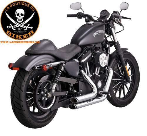 POTS HARLEY XL 2014-2022 VANCE & HINES EXHAUST SYSTEM SHORTSHOTS STAGGERED CHROME...VH17329