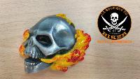 BOUCLE DE CEINTURE SKULL FLAM...LA BOUTIQUE DU BIKER