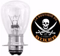 AMPOULE POUR PHARE ADDITIONNEL 35W...H68-147...LA BOUTIQUE DU BIKER