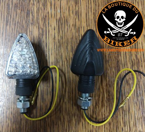 CLIGNOTANT HOMOLOGUE LED NOIR TRIANGLE...H68-5087 LA PAIRE #LABOUTIQUEDUBIKER