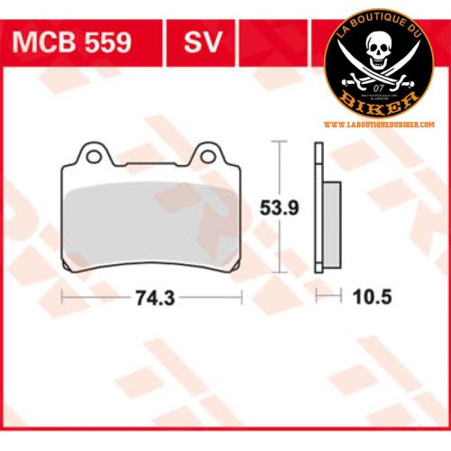 PLAQUETTES DE FREIN YAMAHA XVZ1300 ARRIÈRE...PE17220432 TRW BRAKE PAD ALLROUND ORGANIC STANDARD 17220432 / MCB559 #LABOUTIQUEDUBIKER