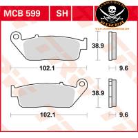 PLAQUETTES DE FREIN DAELIM AVANT...PE17220467 TRW BRAKE PAD ALLROUND ORGANIC STANDARD MCB599 #LABOUTIQUEDUBIKER