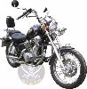 SISSY BAR YAMAHA 125 VIRAGO...AVEC PORTE PAQUET...SP663NE NOIR HAUTEUR 35cm...LABOUTIQUEDUBIKER