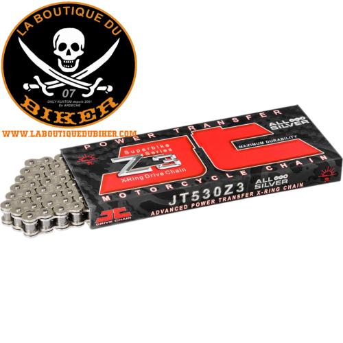 CHAINE 530 X 106 Z3 NATURAL JOINTS THORIQUES...PE12231107 JT CHAINS 530 Z3 106 RIVET LINK 530 X-RING