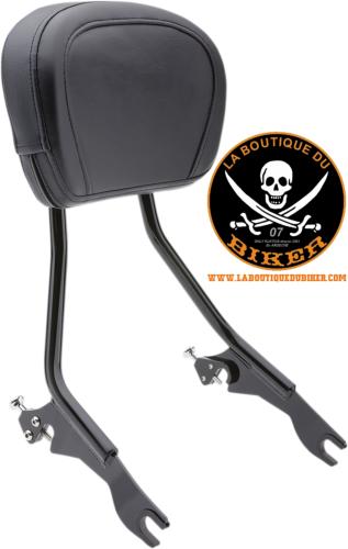 SISSY BAR AMOVIBLE COBRA HD FL 2009-2022 NOIR...PE15010589 COBRA BACKREST DETCH BLK DRSSR 15010589 / 602-2000B