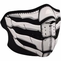 MASQUE NEOPRENE...PE25030250 ZAN HEADGEAR HALF MASK BONEBREATH GLOW 25030250 / WNFM168HG...LA BOUTIQUE DU BIKER