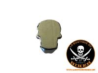 EMBLEME ADHESIF SKULL 40mm...H01-326 Highway Hawk Emblem "Skull" in chrome 4cm lenght for gluing emblem...LA BOUTIQUE DU BIKER