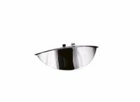 VISIERE 140mm LISSE POUR PHARE 140mm...H66-053 Highway Hawk Headlight Visor "Plain" in chrome for Headlights with 140mm (5,5") diameter...LA BOUTIQUE DU BIKER