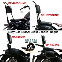 SISSI-BAR INDIAN SCOUT Bobber / Rogue SANS PORTE PAQUET...SP1823CHNE NOIR HAUTEUR 50CM  #LABOUTIQUEDUBIKER