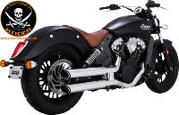 POTS INDIAN SCOUT 2015-2023 Vance & Hines MUFFLERS 3 CHROME.TS.SCOUT 18011528 / 18323