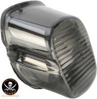 CABOCHON FEU ARRIERE HARLEY 2007-2015 FUME POUR AMPOULE LED SANS ECLAIRAGE DE PLAQUE..PE20100779 DRAG SPECIALTIES LENS T/L SMK NO TAG03-22 20100779 / 12-0417MA