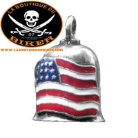 CLOCHETTE PORTE BONHEUR...MCS550519 COLORED AMERICAN FLAG GREMLIN BELL #LABOUTIQUEDUBIKER