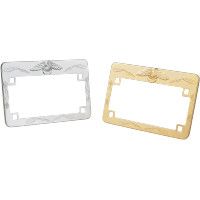 ENTOURAGE DE PLAQUE CUSTOM AIGLE CHROME...EMGO EAGLE LIC FRAME CHROME DS270225 / 86-42630