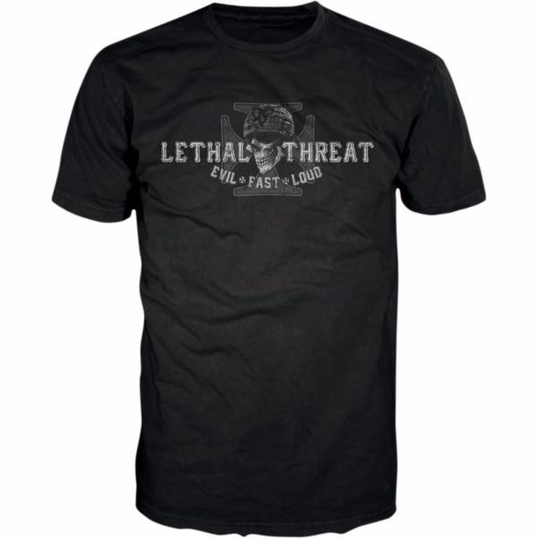 TEE-SHIRT...TAILLE L...LETHAL THREAT TEE BIKER FROM HELL BK LG 30308255 / LT20156L