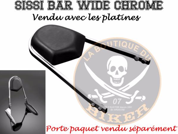 SISSI-BAR KAWASAKI VN1600 MEAN STREET...SANS PORTE PAQUET WIDE...H524-1047...LABOUTIQUEDUBIKER
