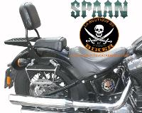 SISSI-BAR HD SOFTAIL FXS BLACKLINE 2011-2013...AVEC PORTE PAQUET HAUTEUR 35cm...SP1037NE NOIR...LABOUTIQUEDUBIKER